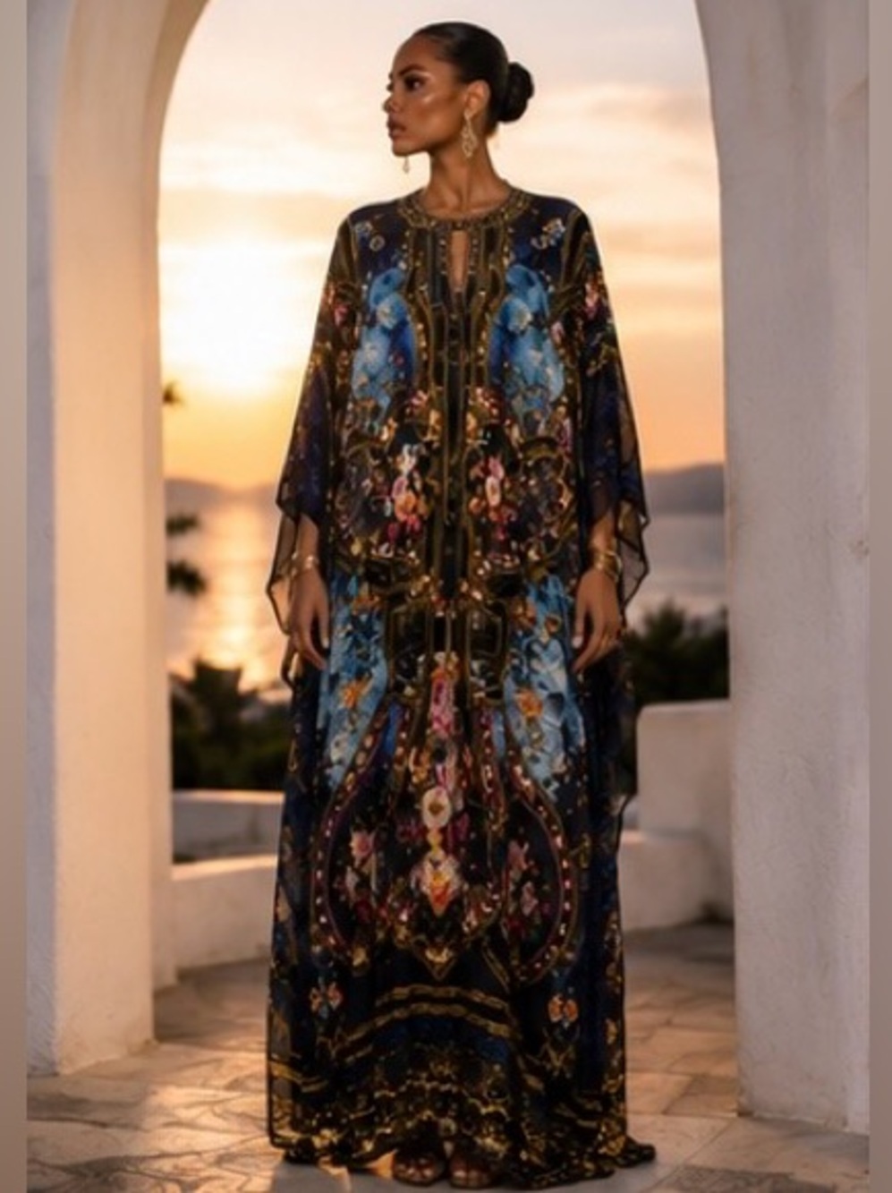 Camilla jersey kaftan